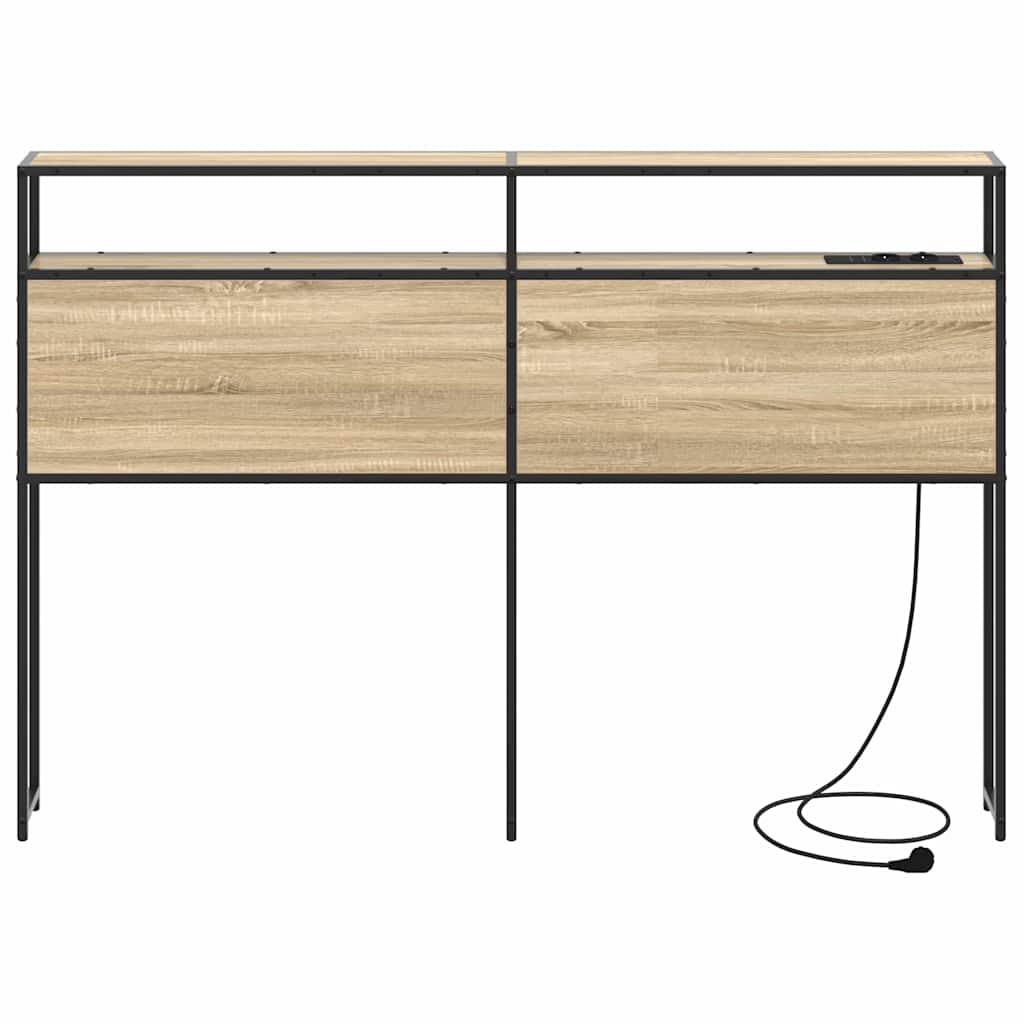 Cabeceira de armazenamento com cabeceira Carvalho sonoma 120 cm
