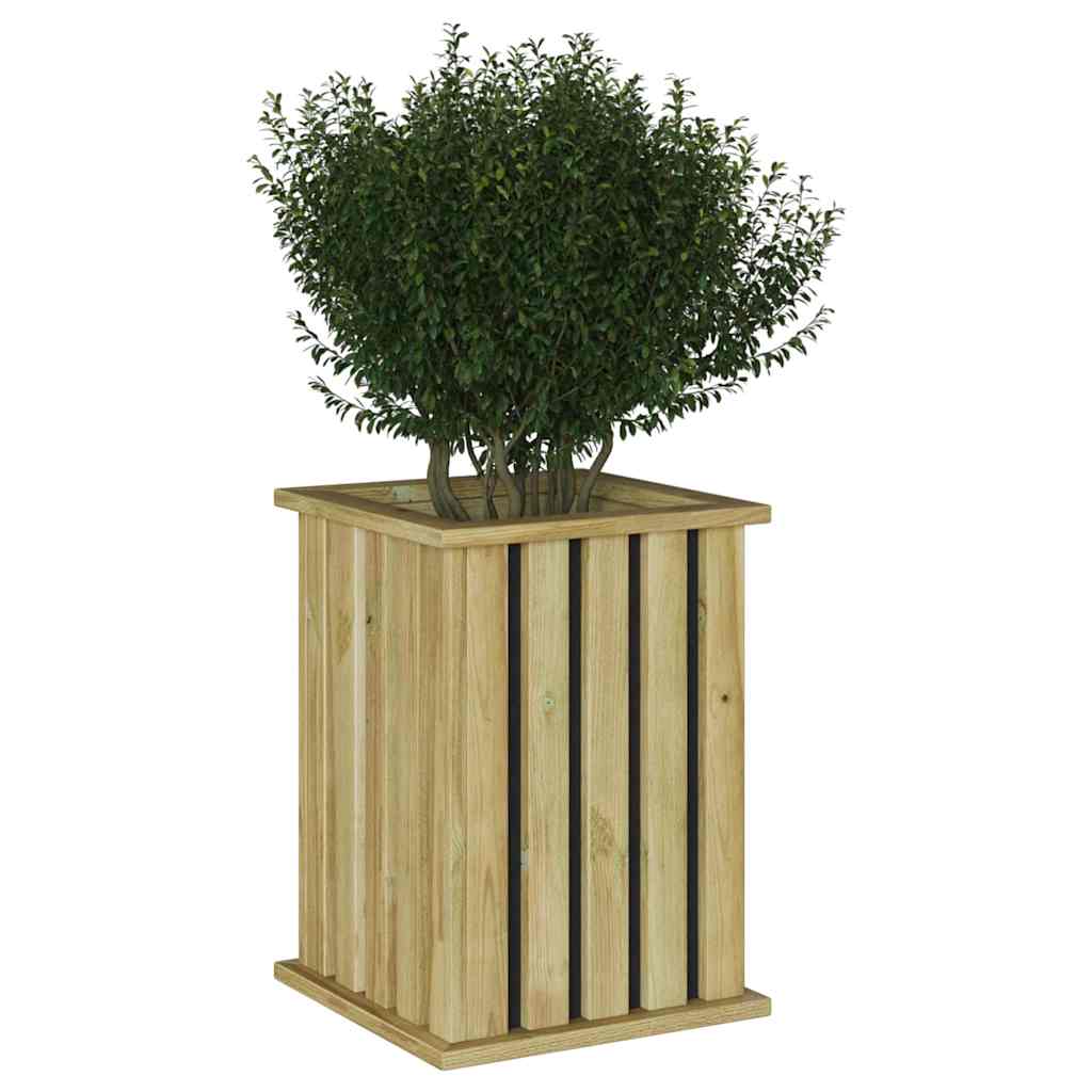 Floreira Castanho 33 x 33 x 45 cm Pinho impregnado