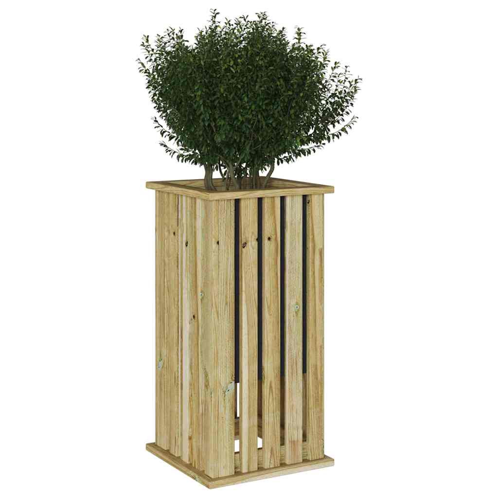 Floreira Castanho 33 x 33 x 65 cm Pinho impregnado