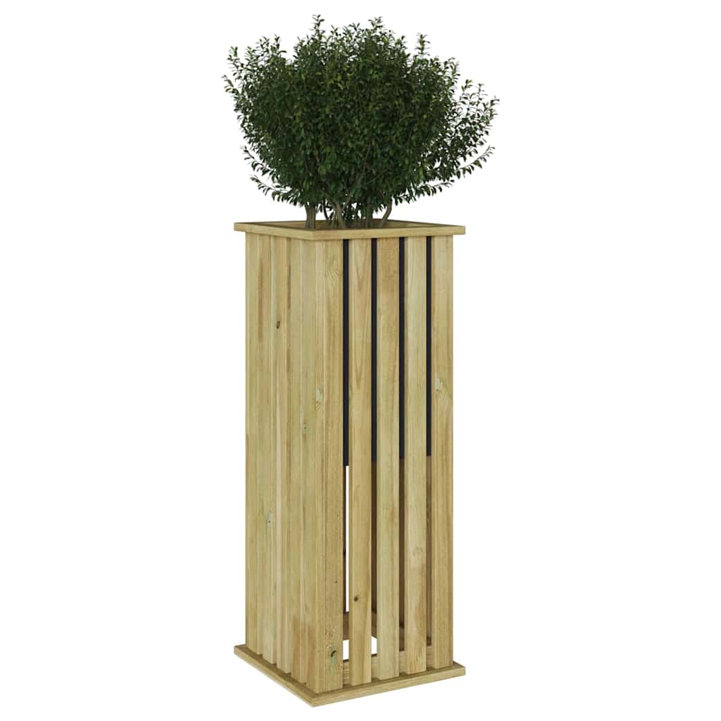 Floreira Castanho 33 x 33 x 85 cm Pinho impregnado