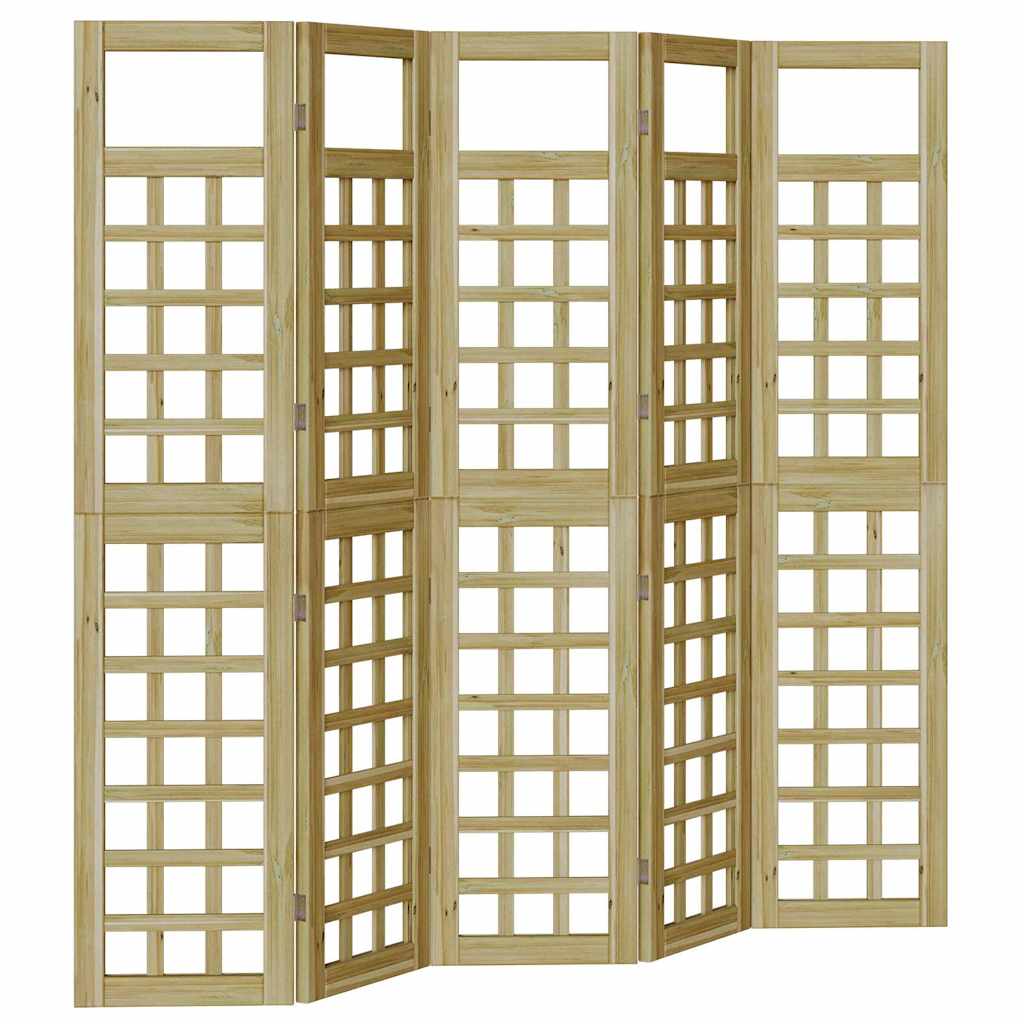 Ecrã de privacidade Manual 5 pcs Castanho 200 x 180 cm