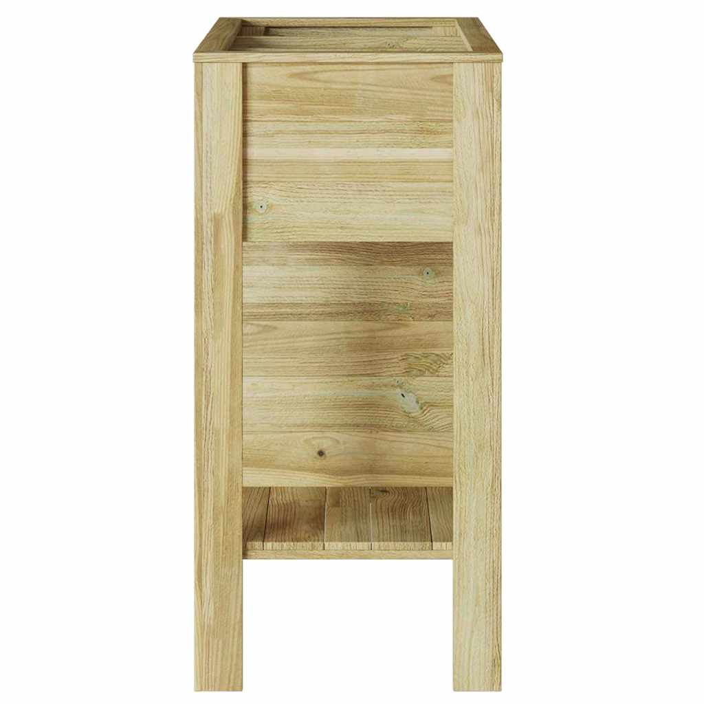 Cama Elevada Castanho 85 x 46 x 96 cm Madeira de pinho maciça