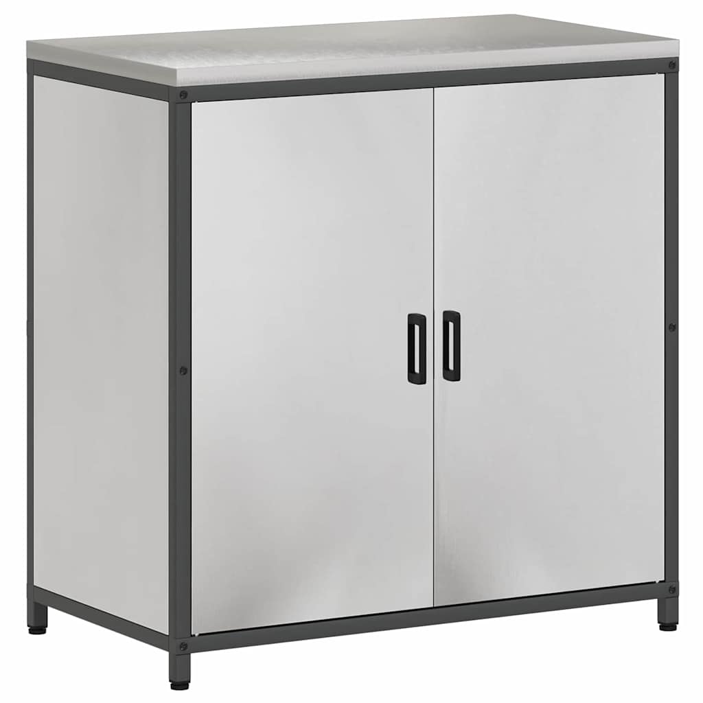 Conjunto de Armazenamento de Cozinha com prateleira 2 pcs Prata
