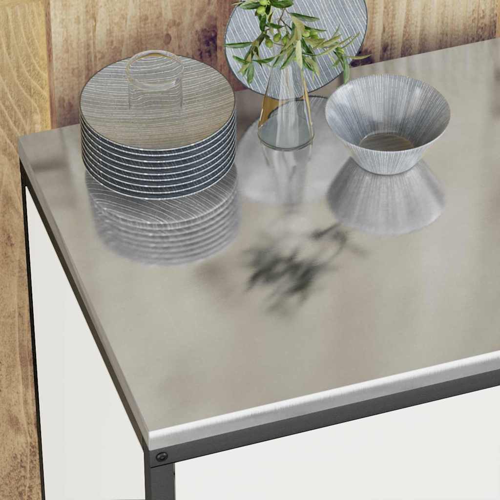 Conjunto de Armazenamento de Cozinha com porta 2 pcs Branco