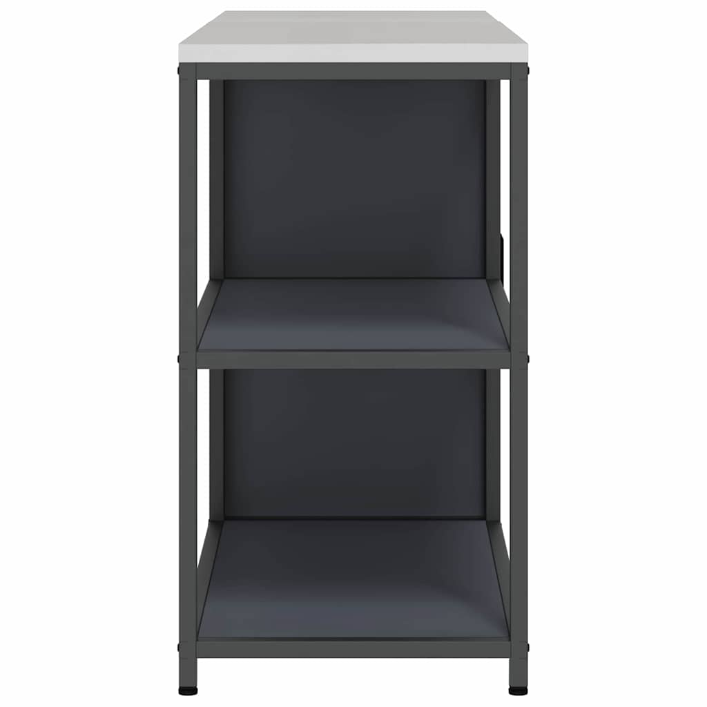 Conjunto de Armazenamento de Cozinha 2 pcs Cinzento-escuro