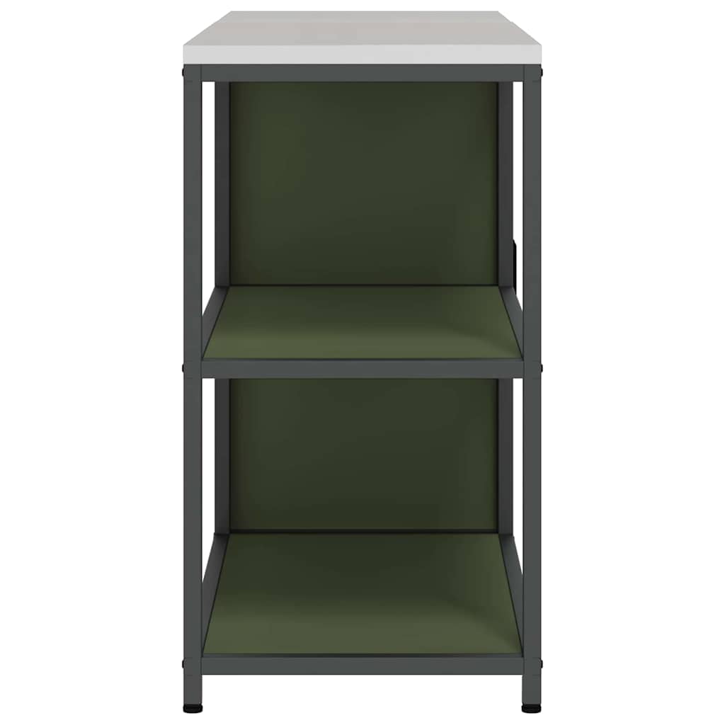Conjunto de Armazenamento de Cozinha 2 pcs Verde Oliva