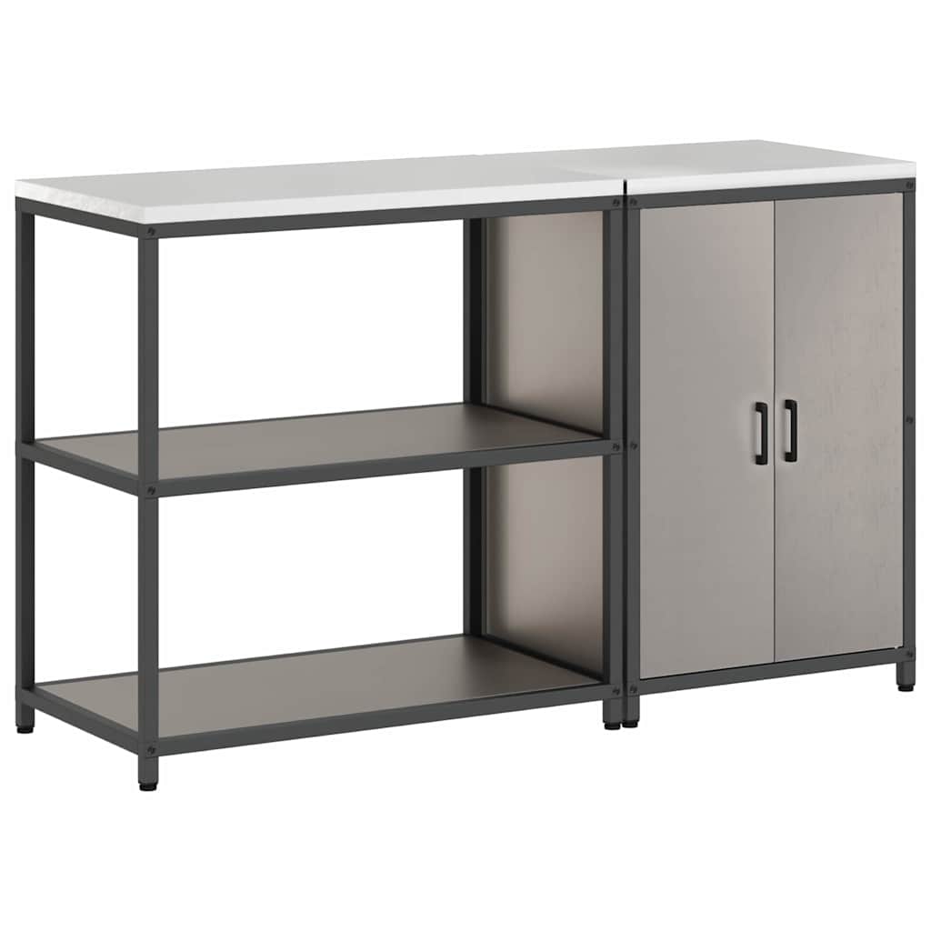 Conjunto de Armazenamento de Cozinha 2 pcs Ferro Enferrujado