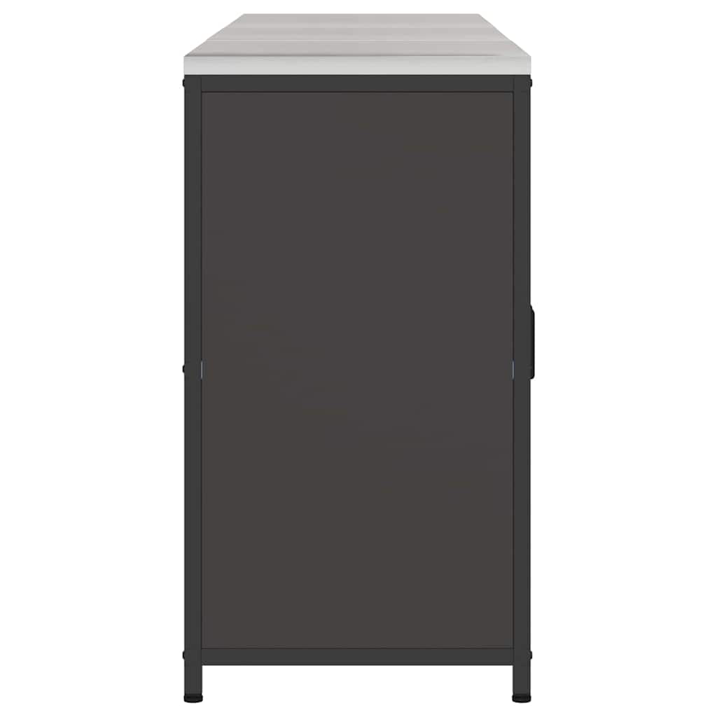 Conjunto de Armazenamento de Cozinha com prateleira 3 pcs Preto