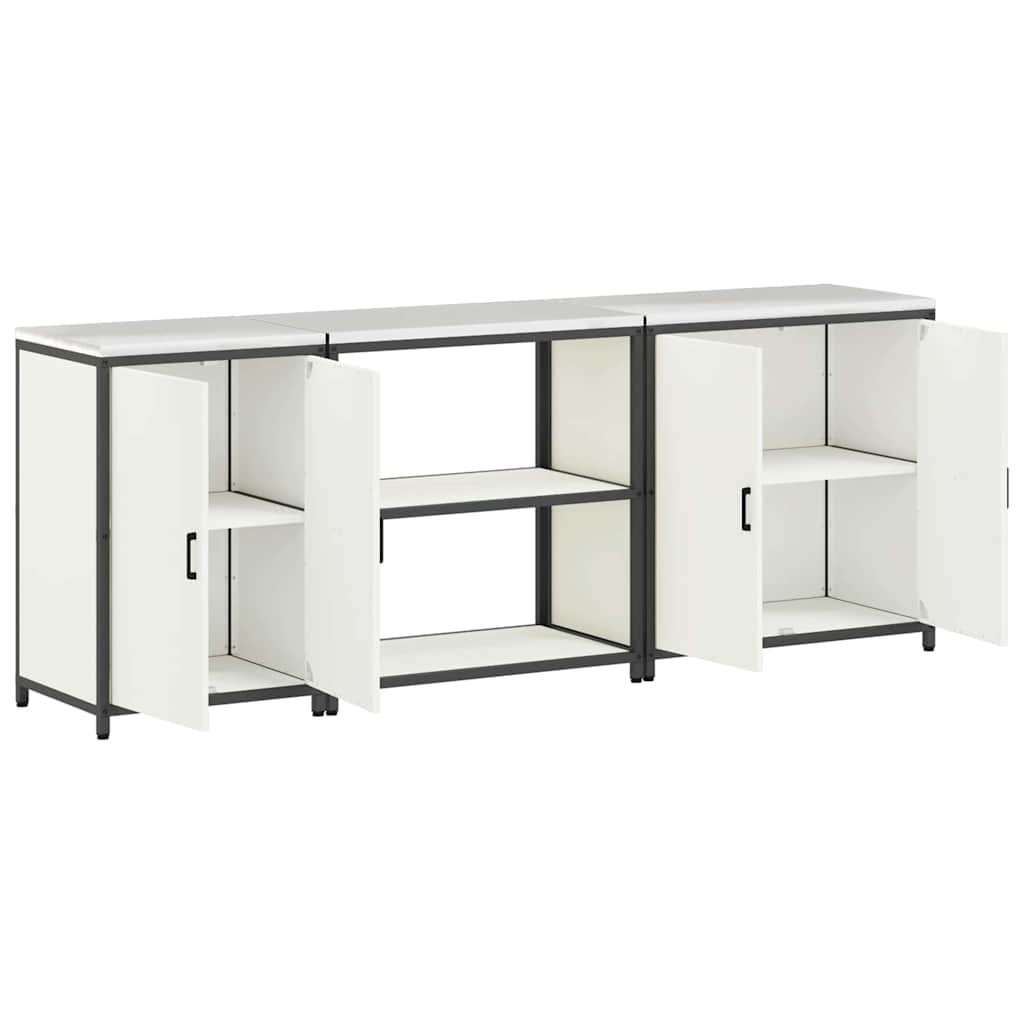 Conjunto de Armazenamento de Cozinha Outros 3 pcs Branco