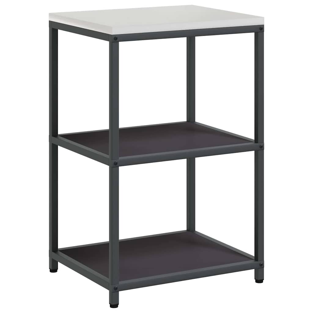 Conjunto de Armazenamento de Cozinha com prateleira 2 pcs Preto