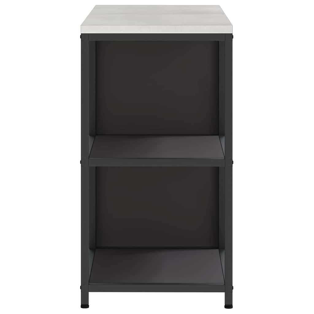Conjunto de Armazenamento de Cozinha com prateleira 2 pcs Preto