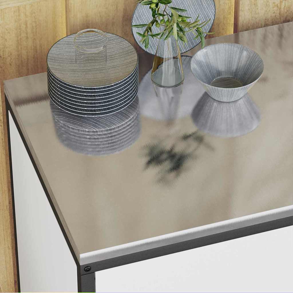 Conjunto de Armazenamento de Cozinha com porta 2 pcs Branco