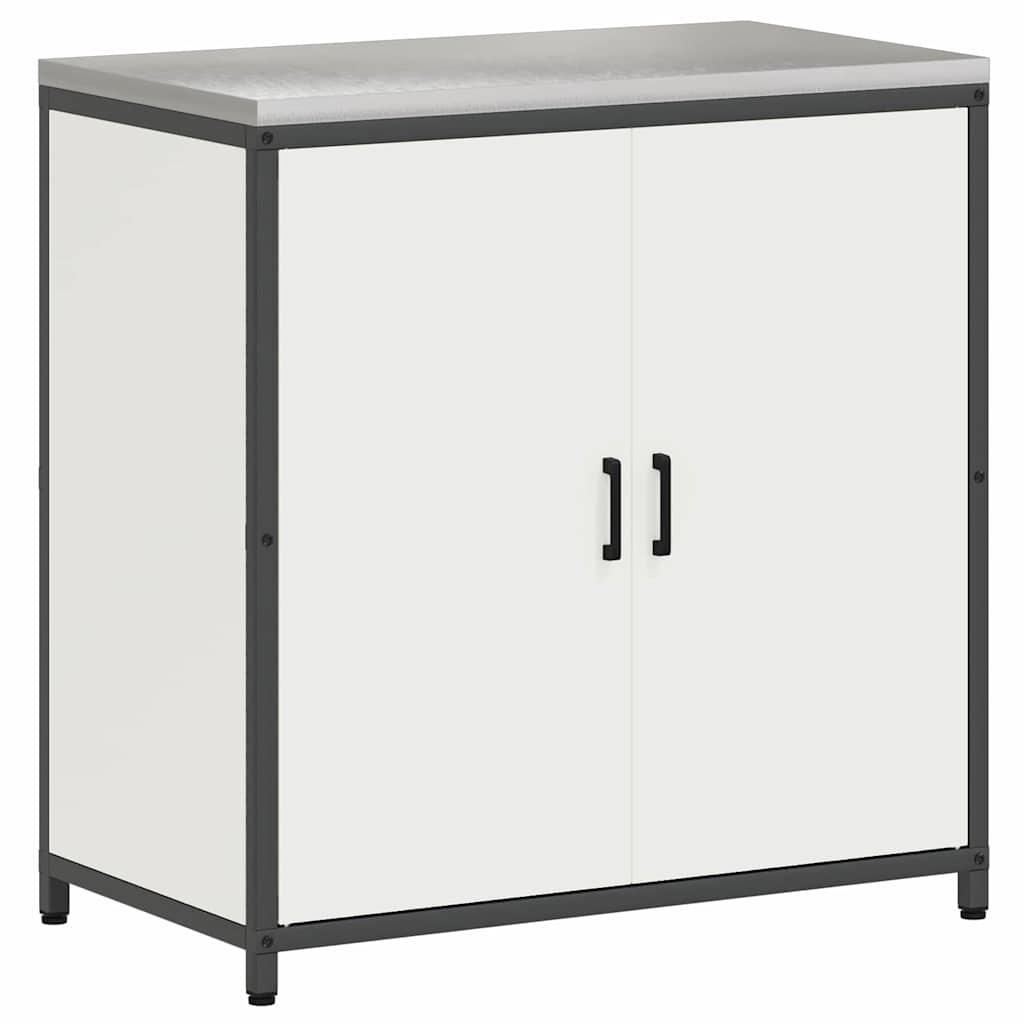 Conjunto de Armazenamento de Cozinha com porta 2 pcs Branco