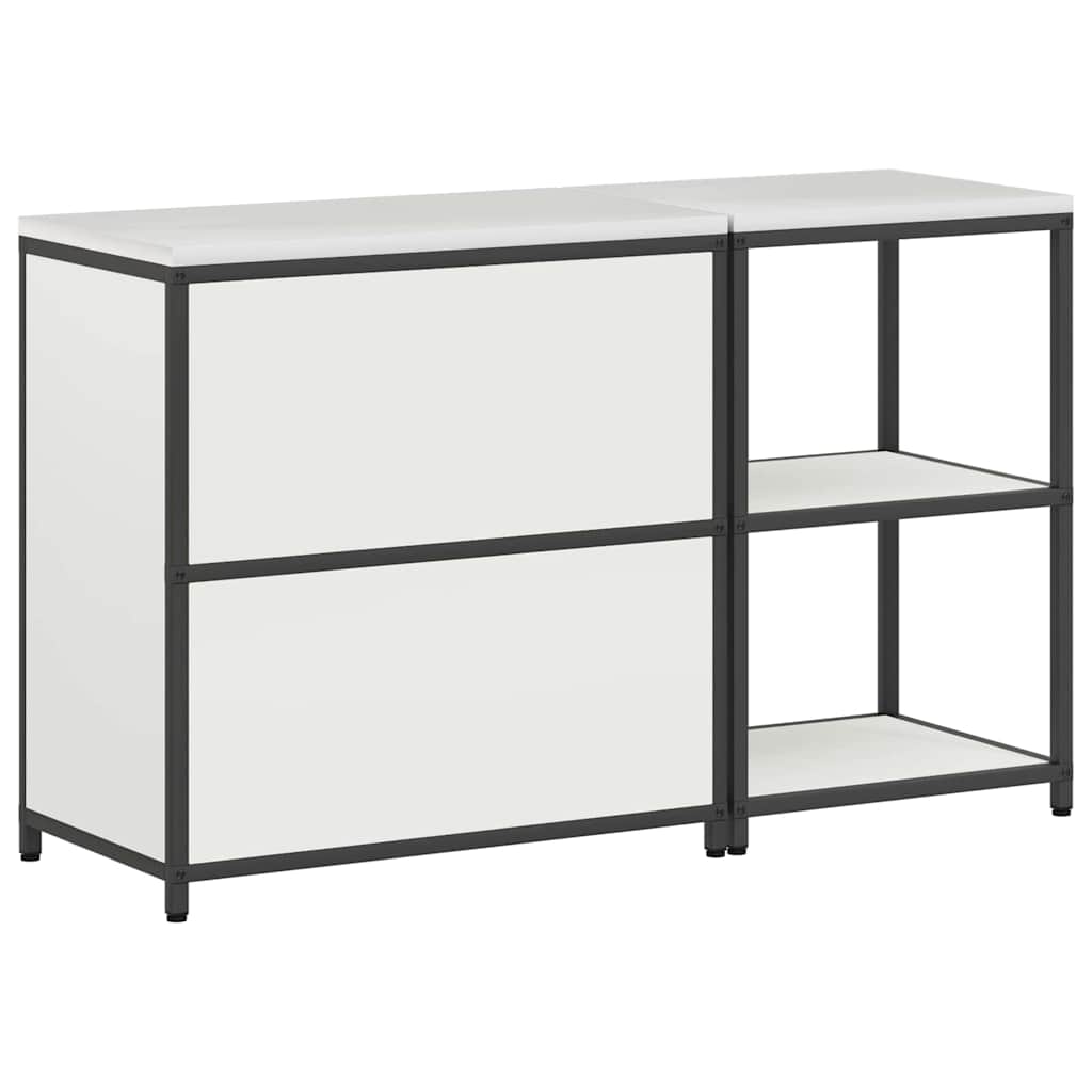 Conjunto de Armazenamento de Cozinha com porta 2 pcs Branco
