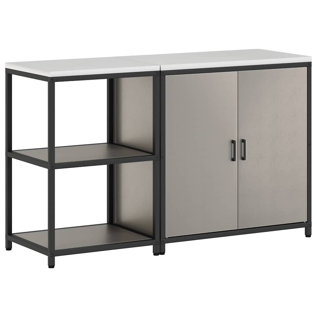 Conjunto de Armazenamento de Cozinha 2 pcs Ferro Enferrujado