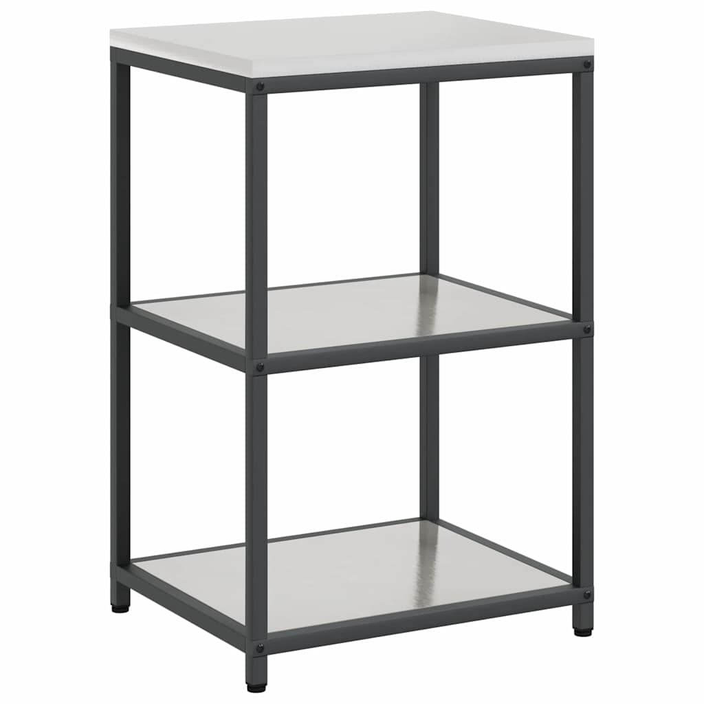 Conjunto de Armazenamento de Cozinha 2 pcs Prata Aço inoxidável