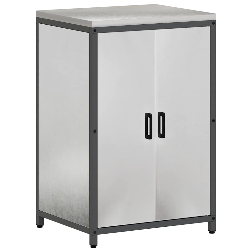 Conjunto de Armazenamento de Cozinha 2 pcs Prata Aço inoxidável