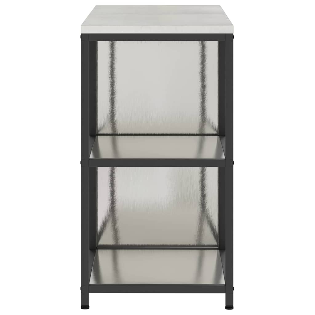Conjunto de Armazenamento de Cozinha 2 pcs Prata Aço inoxidável