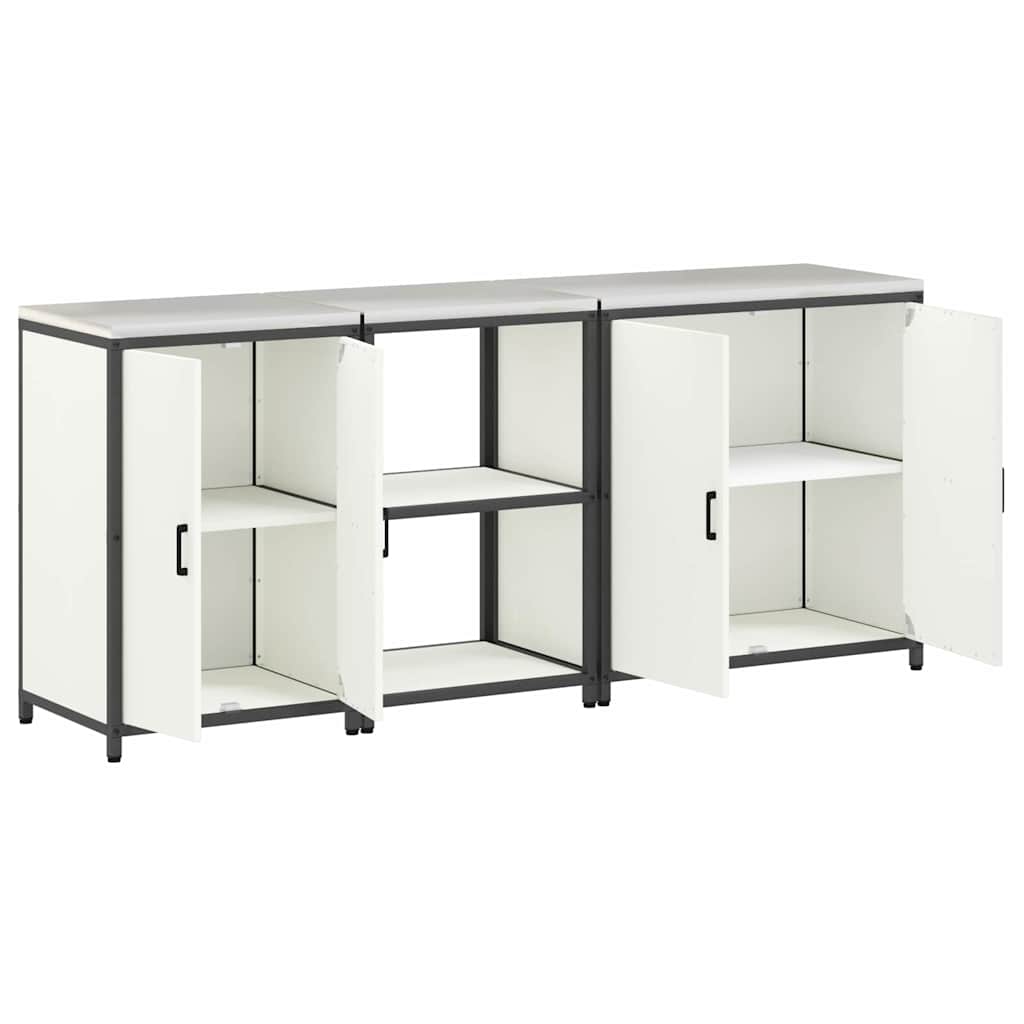 Conjunto de Armazenamento de Cozinha Outros 3 pcs Branco