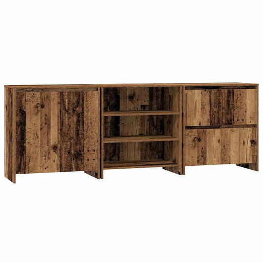Buffet 3 pcs Madeira antiga 70 x 41 x 75 cm Madeira processada