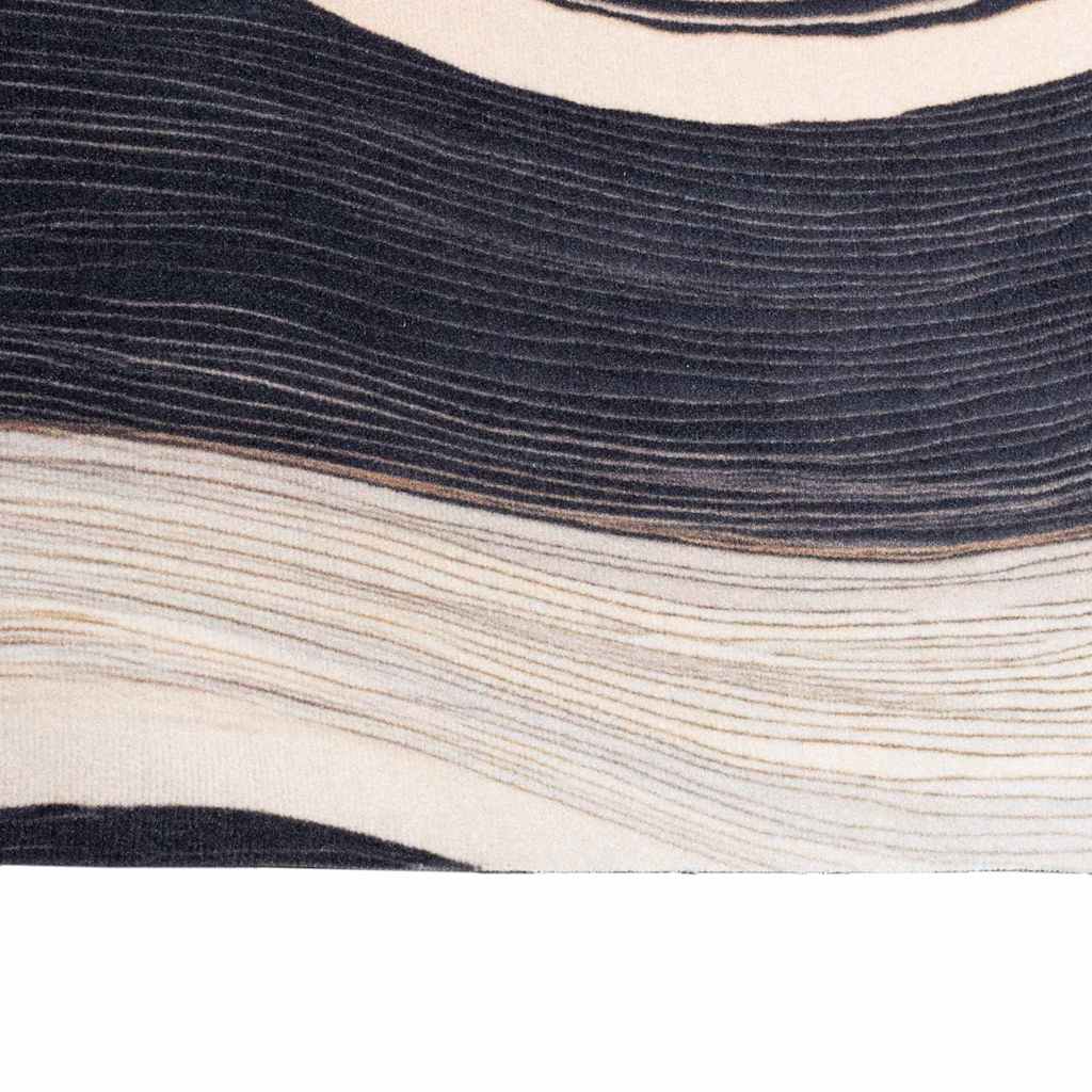 Tapete de Cozinha Art Deco Preto 300 x 60 cm Veludo