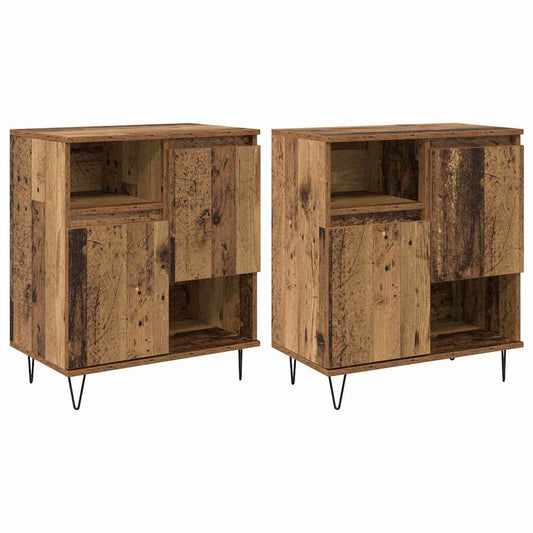 Buffet 2 pcs Madeira antiga 60 x 35 x 70 cm