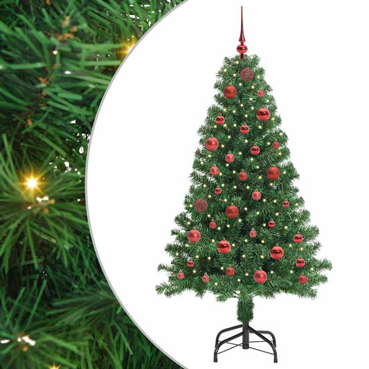 Árvore de Natal Artificial Verde 150 cm PVC, Aço e Plástico