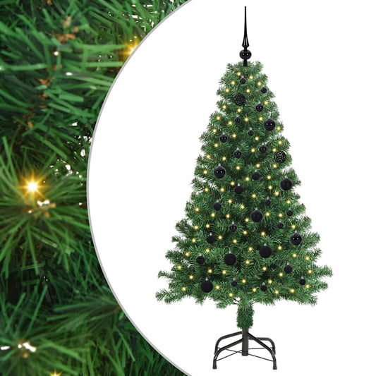 Árvore de Natal Artificial Verde 150 cm PVC, Aço e Plástico