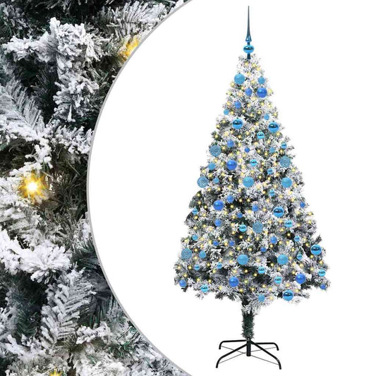 Árvore de Natal Artificial Branco 180 cm PVC, Aço e Plástico
