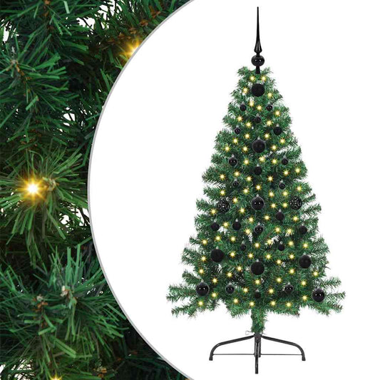 Árvore de Natal Artificial Pré-iluminada Verde 120 cm PVC