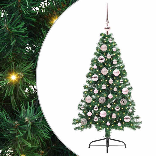 Árvore de Natal Artificial Pré-iluminada Verde 120 cm PVC