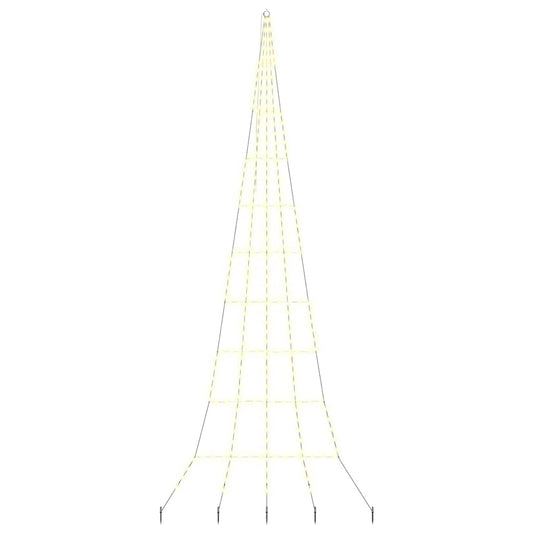 Árvore de Natal LED com Estacas para o Solo 511 cm Metal