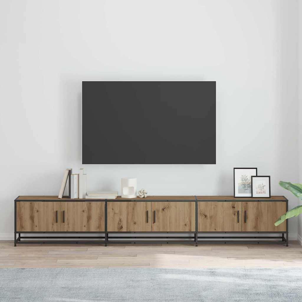 Gabinete para TV carvalho artisiano 240 x 35 x 41 cm