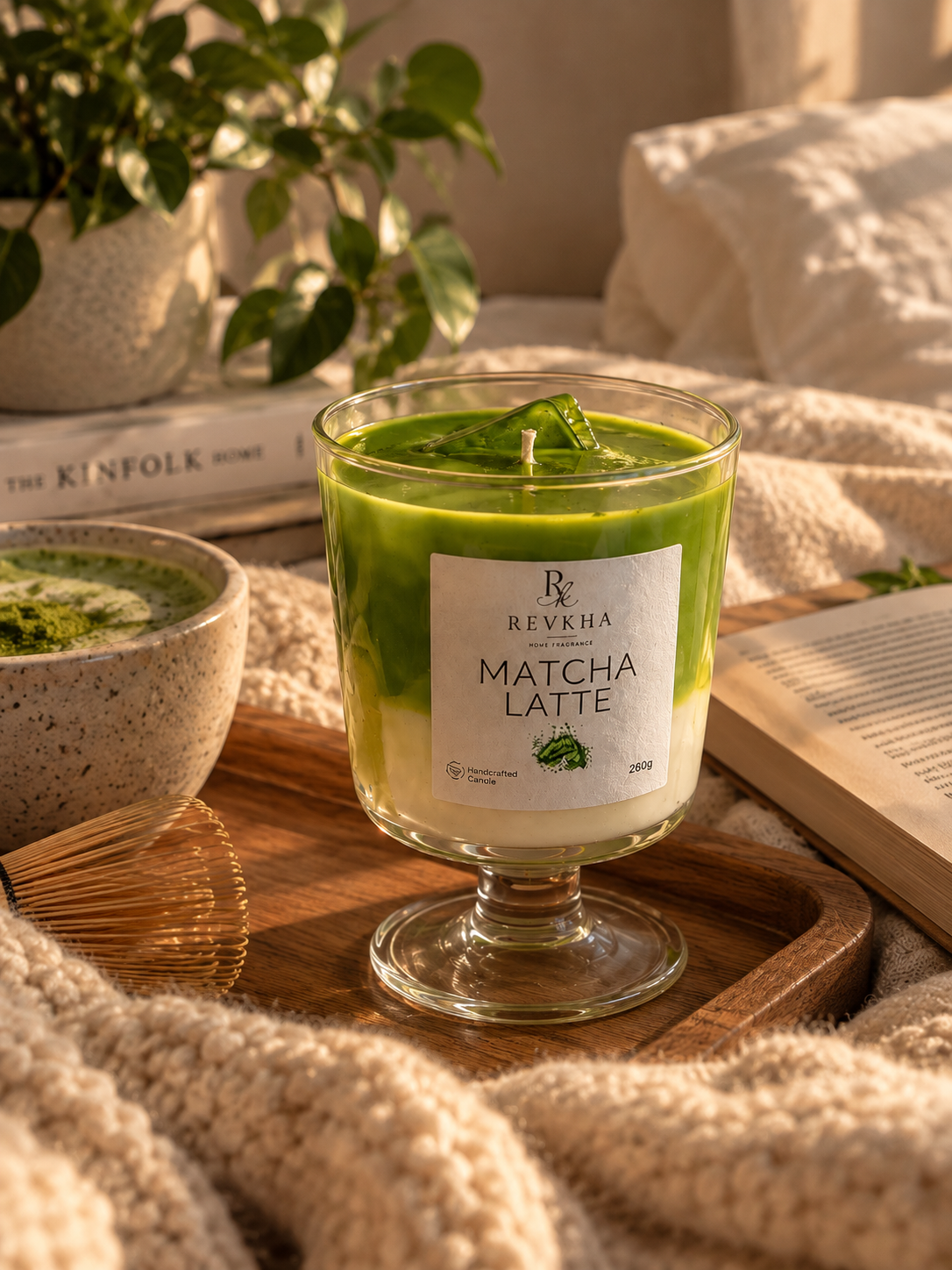 Vela Matcha Latte Artesanal 🍵