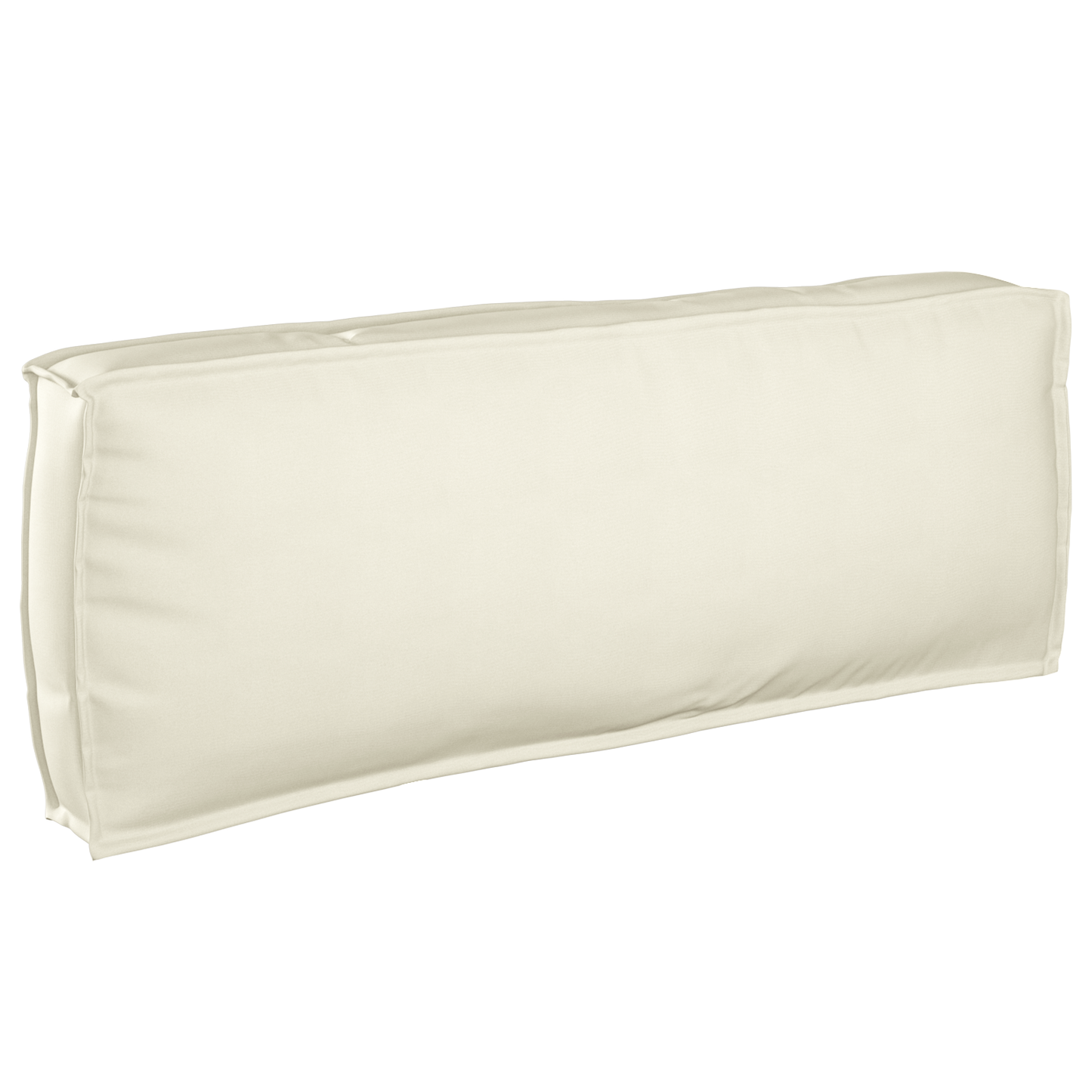 Conjunto de Almofadas para Palete 2 pcs Creme 120 x 80 x 12 cm