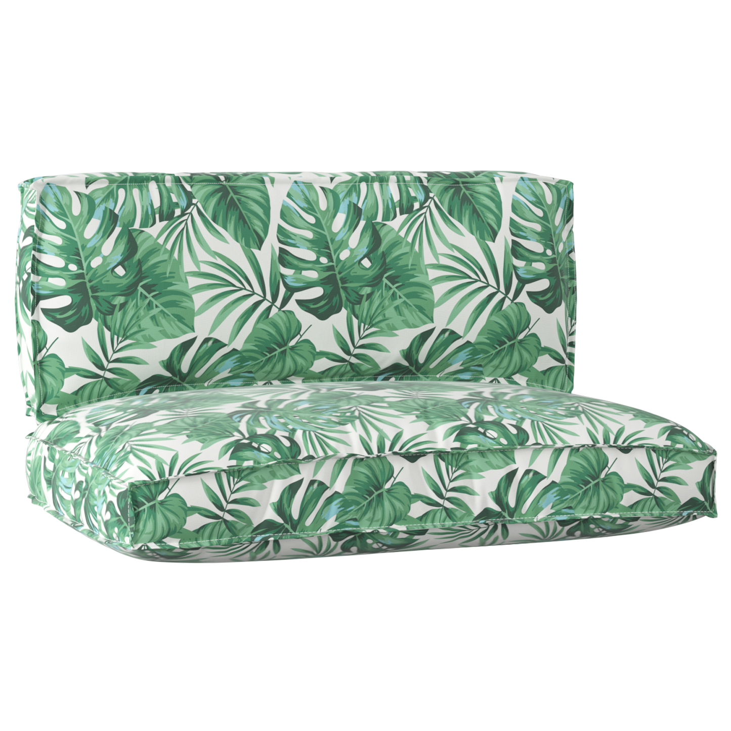 Conjunto de Almofadas para Palete Floral 2 pcs Padrão de folhas