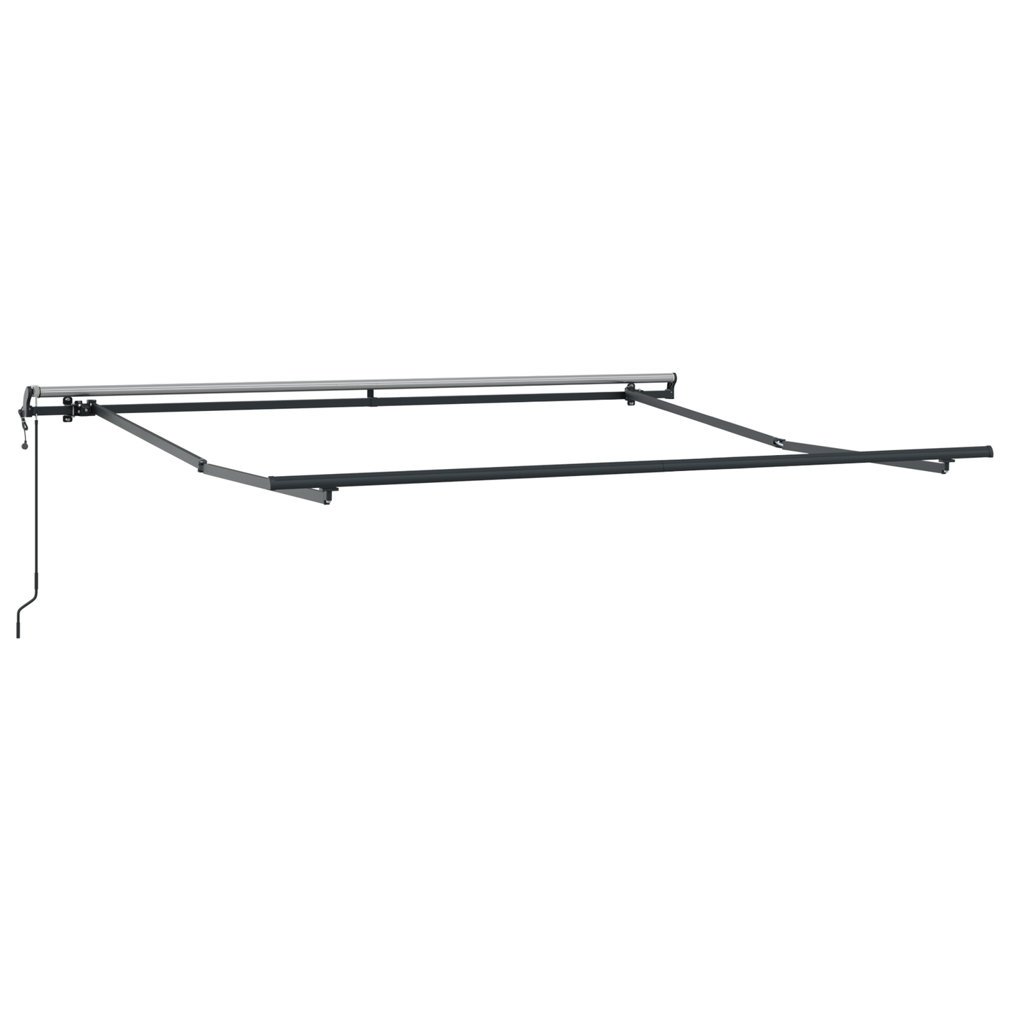 Toldo Retrátil Verde e amarelo 350 x 250 cm tecido