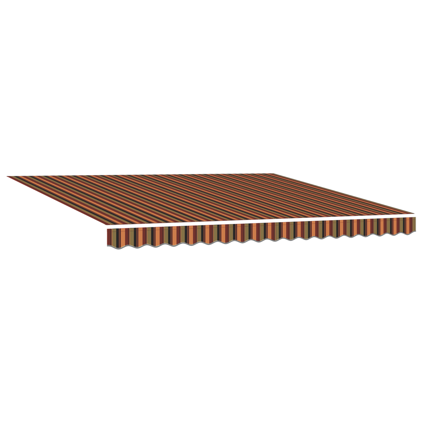 Toldo Retrátil com Manual amarelo e laranja 400 ×350 cm tecido