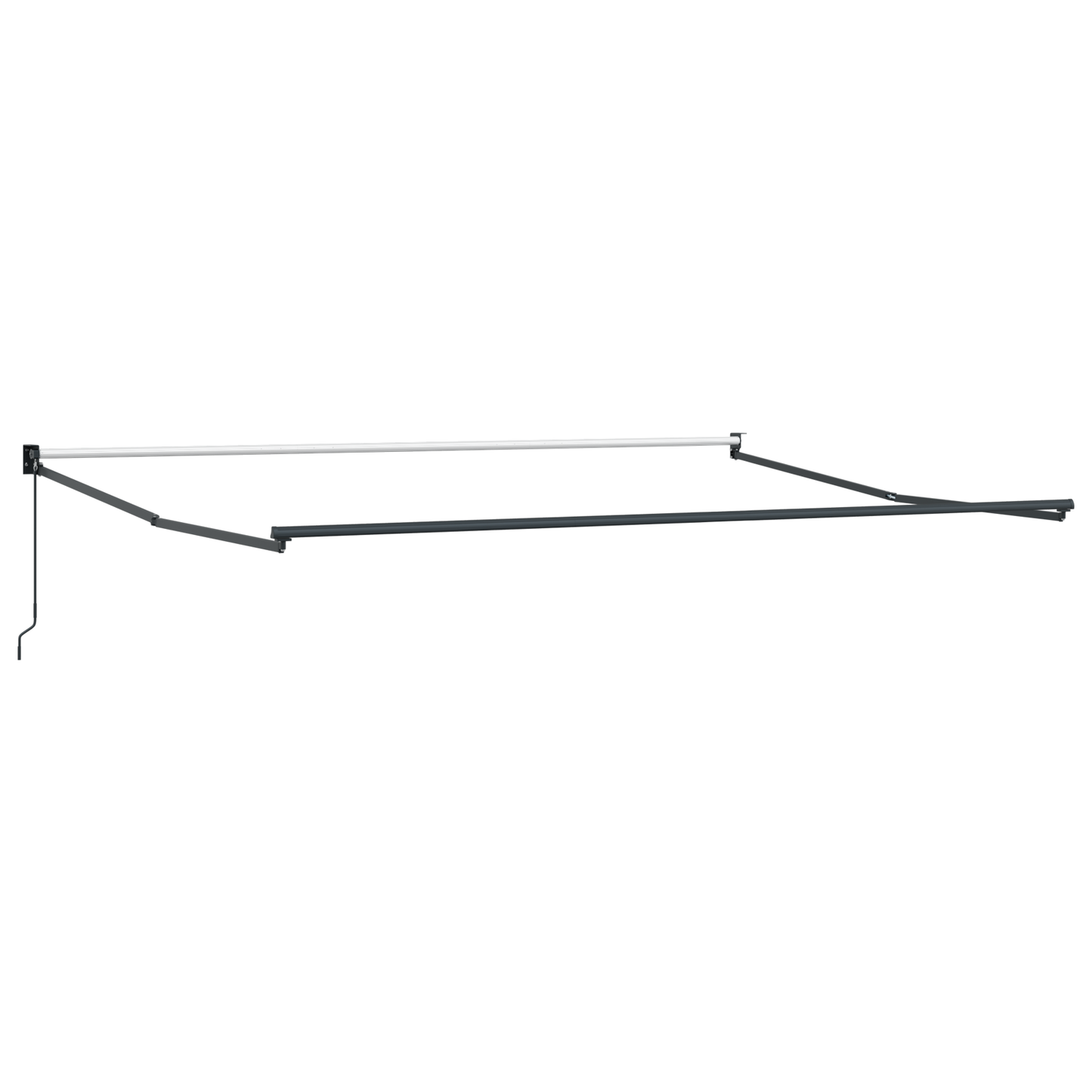 Toldo Retrátil 400 × 350 cm amarelo e laranja