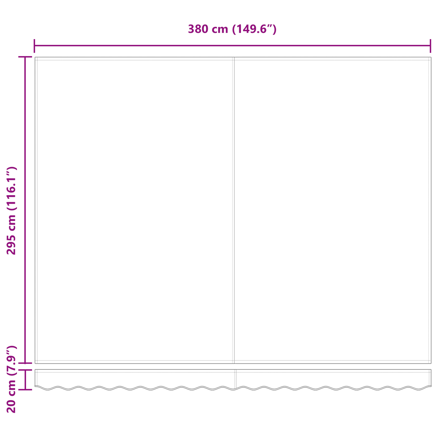 Toldo Retrátil Manual amarelo e laranja 400 ×350 cm tecido