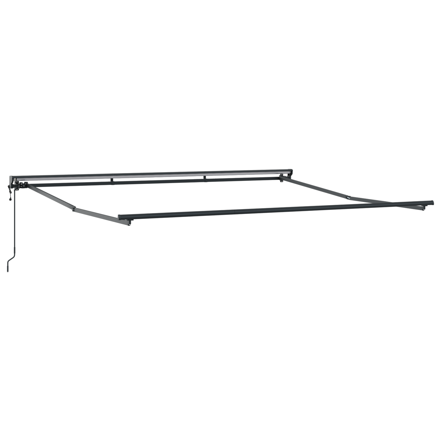 Toldo Retrátil com amarelo e laranja 400 × 350 cm tecido
