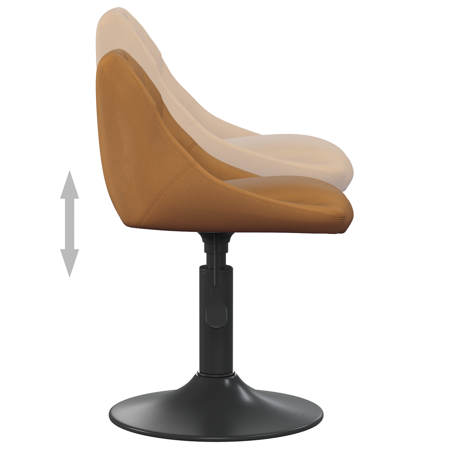 Cadeiras de Jantar Giratórias 2 pcs Castanho 46 x 44 x 77.5 cm