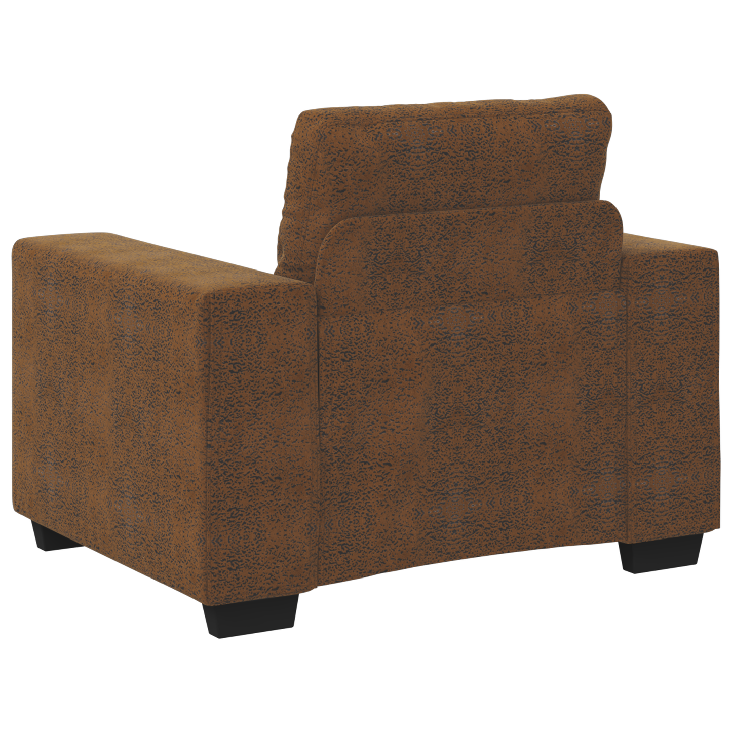 Cadeira Sofa com almofada Castanho Couro sintético e Madeira