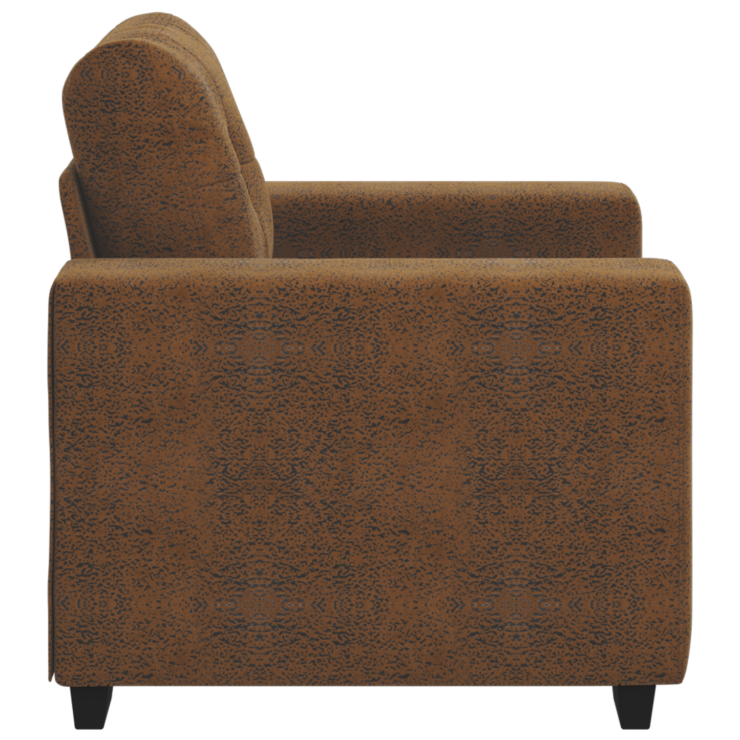 Cadeira Sofa com almofada Castanho Couro sintético e Madeira