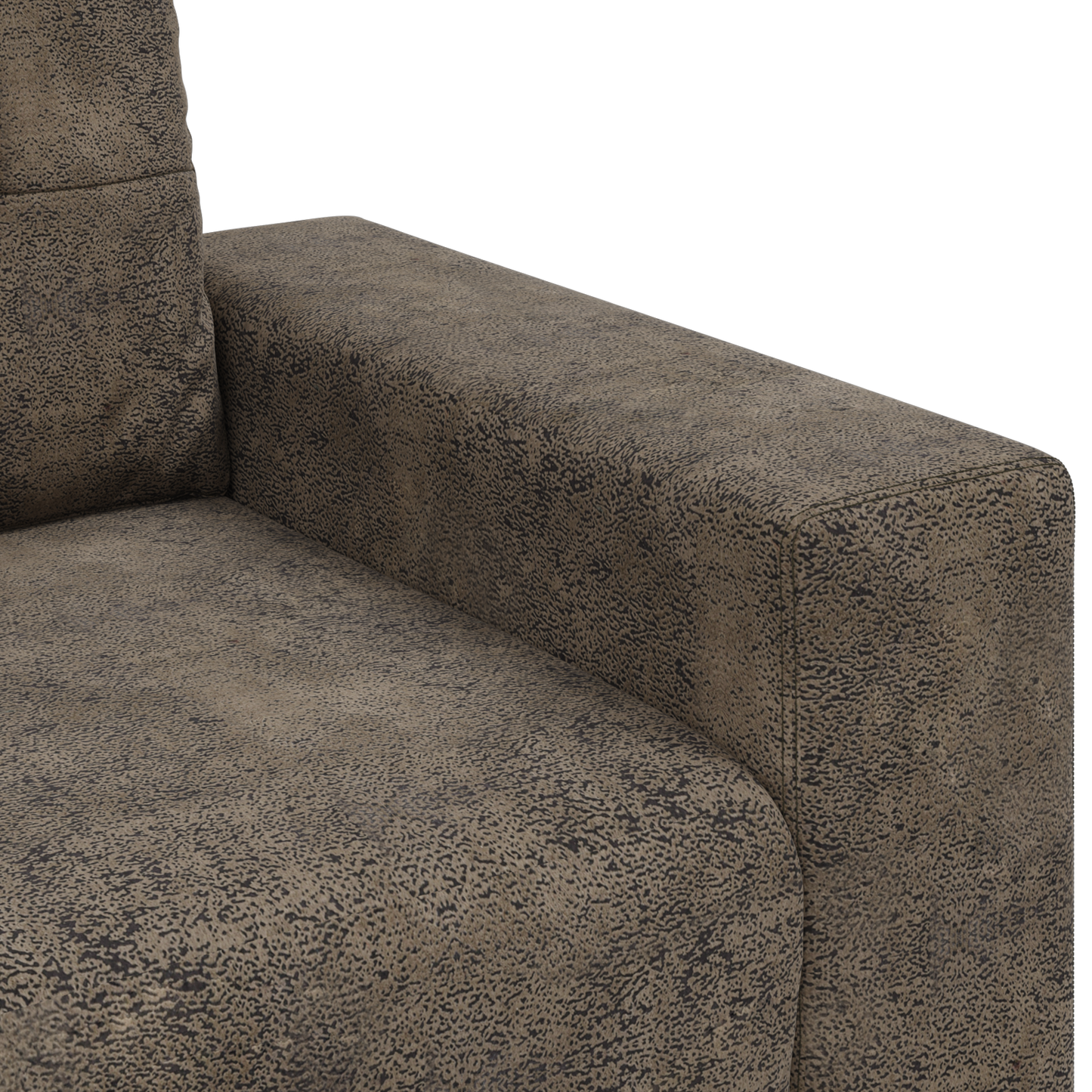 Cadeira Sofa com almofada Cinzento escuro Couro sintético