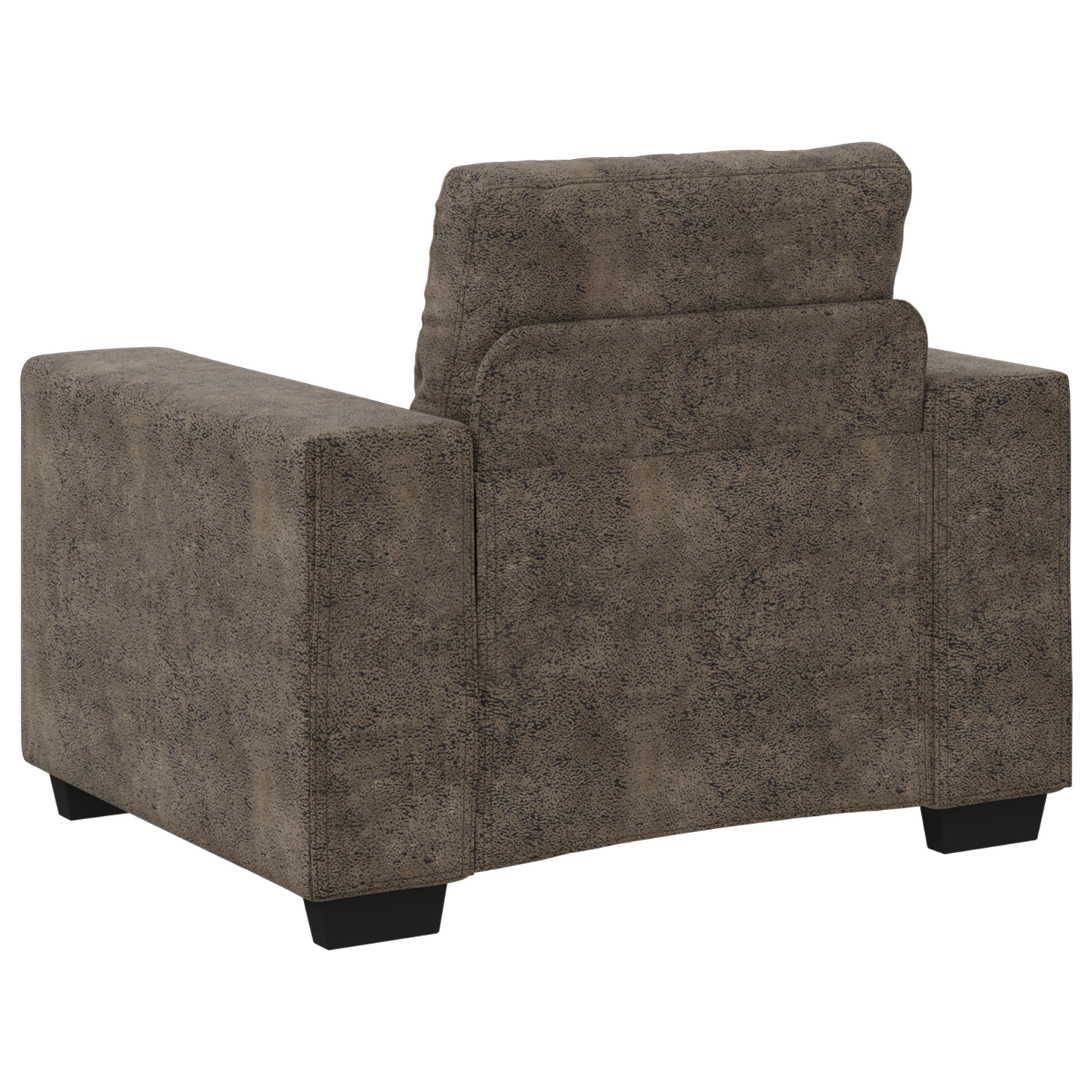 Cadeira Sofa com almofada Cinzento escuro Couro sintético