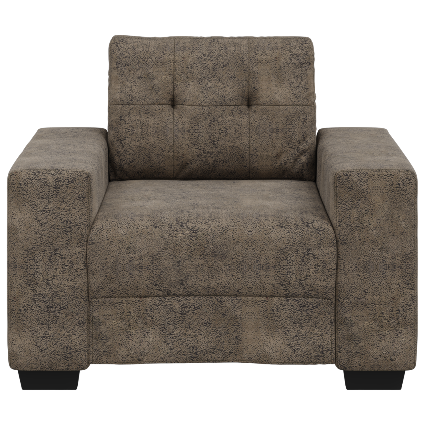 Cadeira Sofa com almofada Cinzento escuro Couro sintético