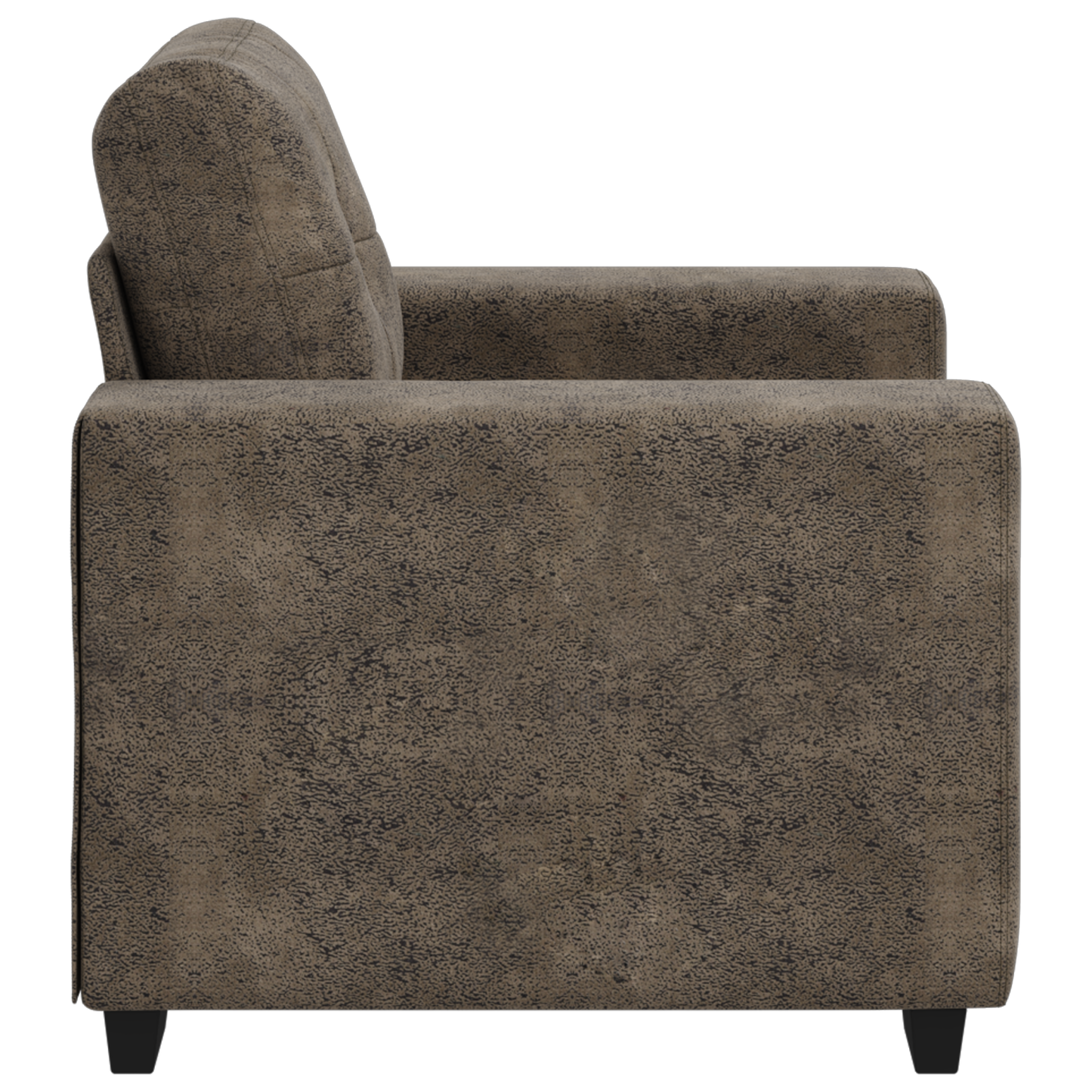 Cadeira Sofa com almofada Cinzento escuro Couro sintético