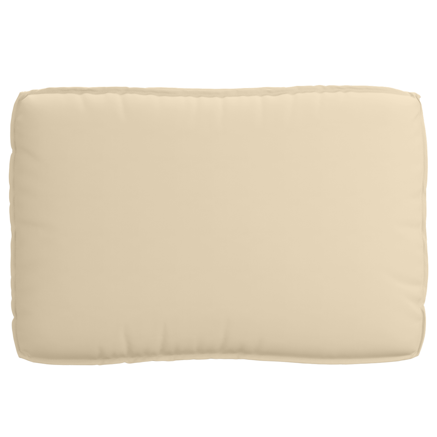 Almofada de palete para assento Bege 120 x 80 x 12 cm
