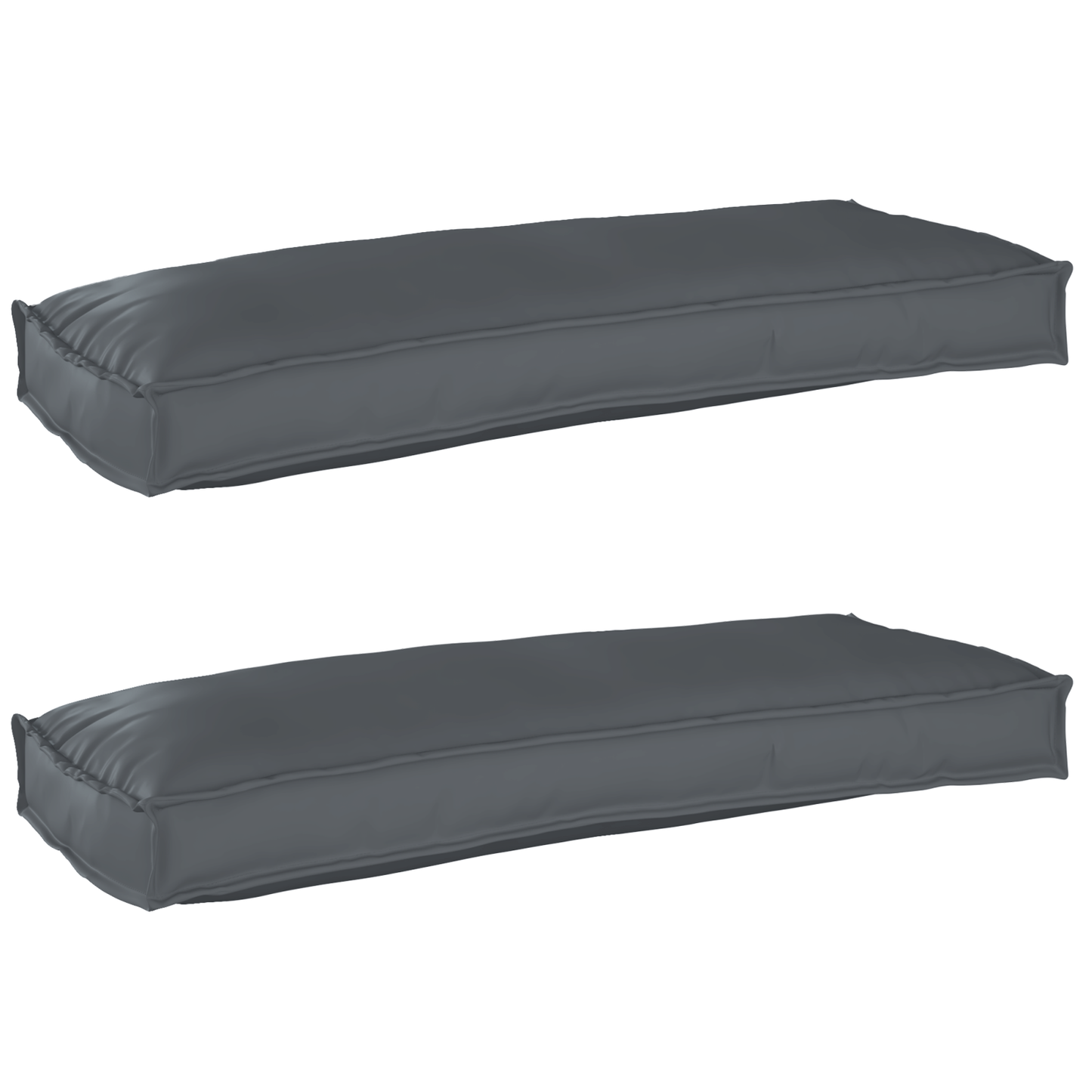 Conjunto de Almofadas para Palete 2 pcs Antracite